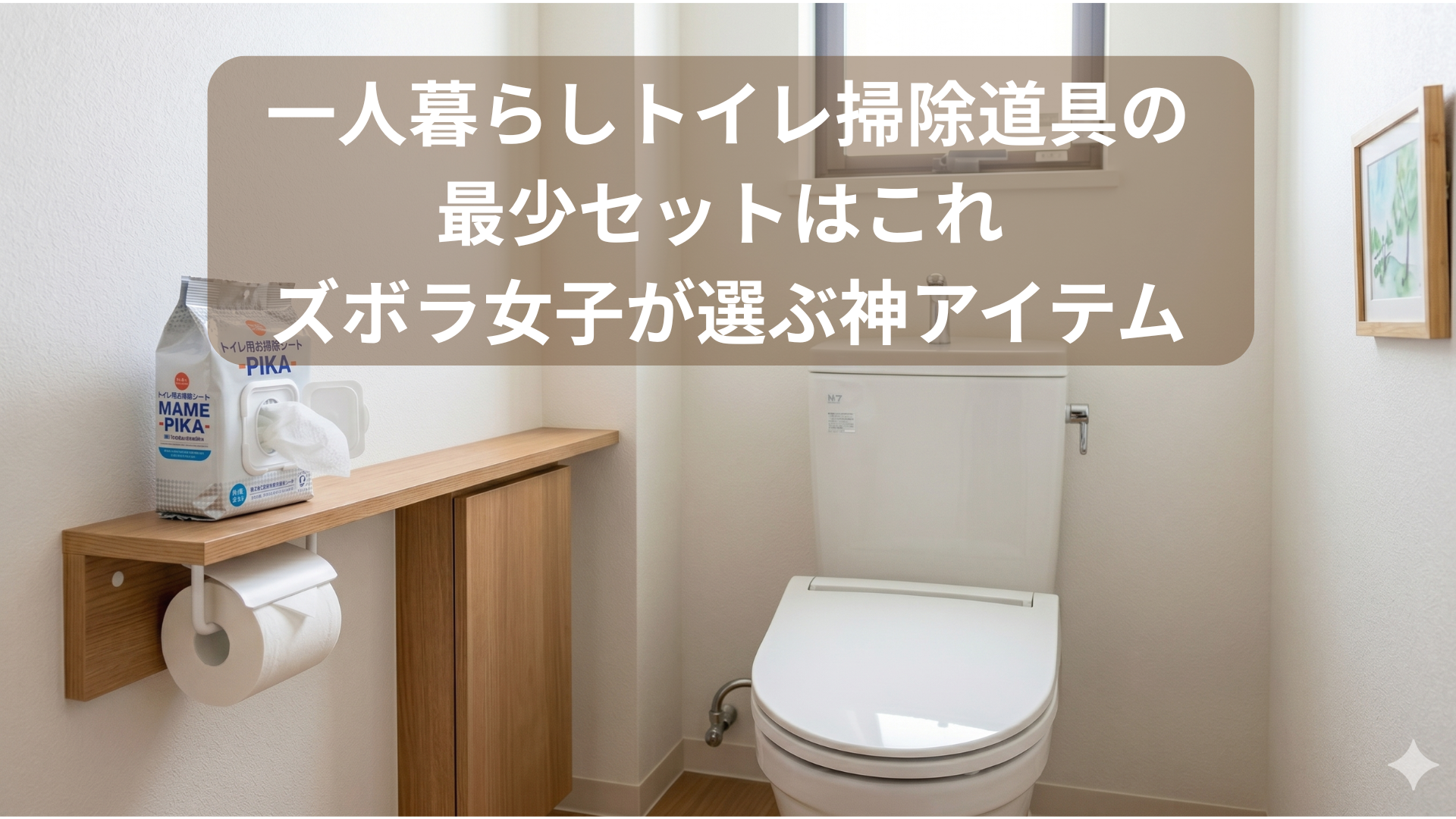 一人暮らしトイレ掃除道具の最少セットはこれ。ズボラ女子が選ぶ神 
